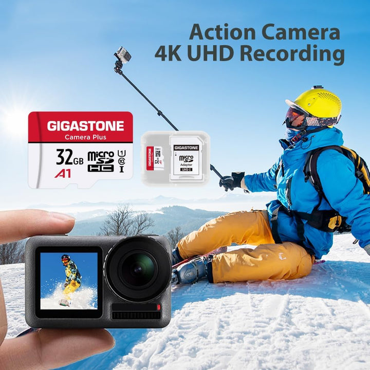 Gigastone Kamera Plus 32GB MicroSDHC Speicherkarte 10er-Pack + 2SD Adapter, für Action-Kamera und Dr