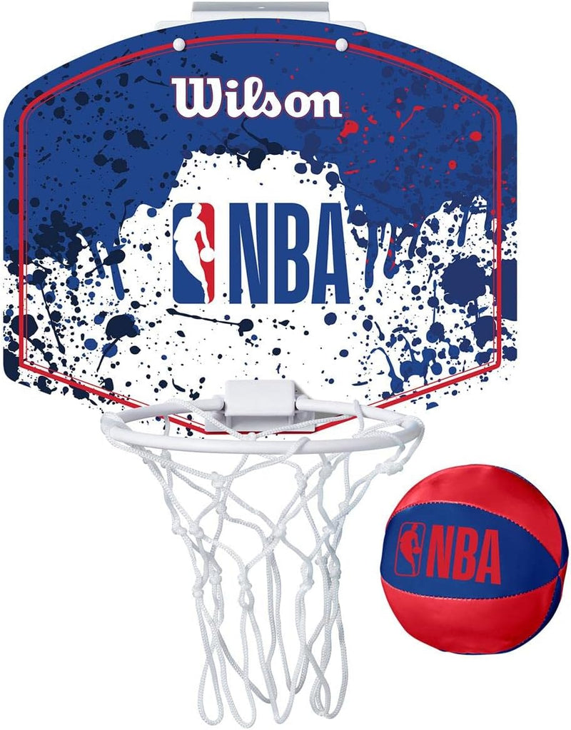 Wilson Unisex-Adult NBA Team Mini Hoop Basketball Einheitsgrösse NBA (Rot/Weiss/Blau), Einheitsgröss