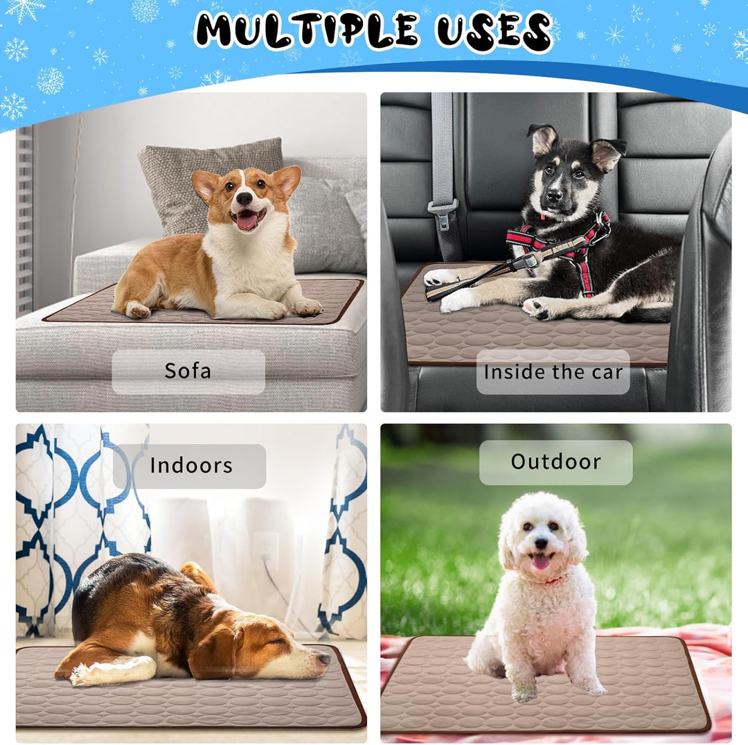 Kühlmatte Hunde, 70×55 cm Pet Cooling Mat, Kühldecke für Tiere, Abwischbar, Robust, Kühlmatte für Hu