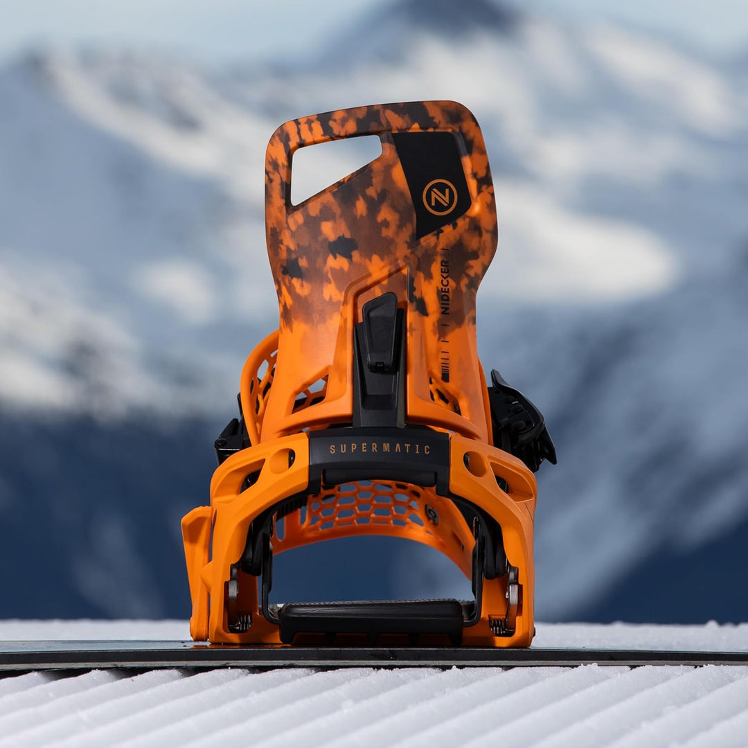 Nidecker OG Supermatic Snowboard Bindungen – Auto Open System mit verstellbarem Highback M (EU 37.5