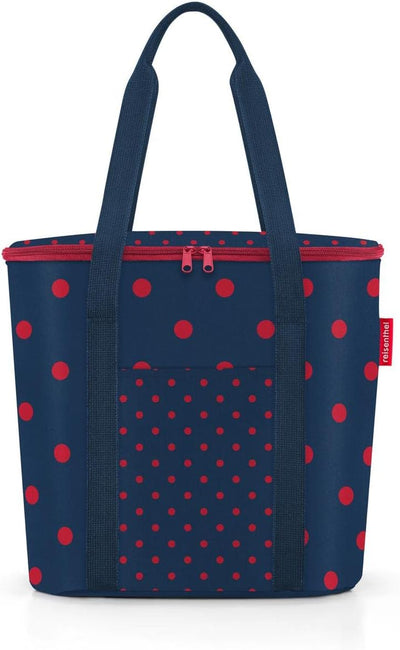 reisenthel thermoshopper Mixed dots red – Kühltasche für den Einkauf oder das Picknick mit 2 Trageri