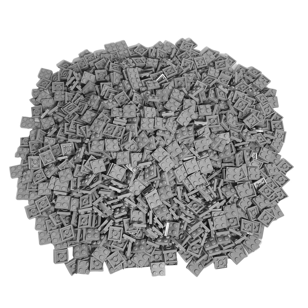 Lego® Steine Hellgrau - 100 Stück 2x2 Platte - Lego® Classic Basic - Modellnummer 3022 - Konstruktio