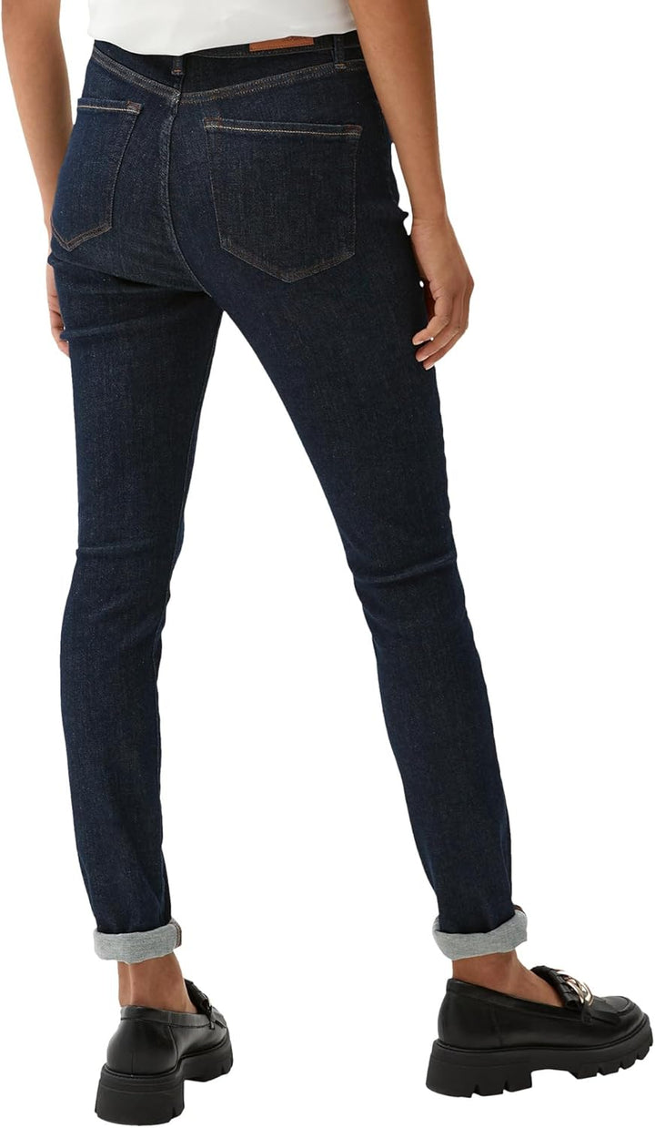 s.Oliver Damen Jeans, Anny Super Skinny, Dark Blue Denim