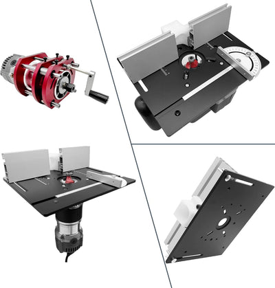Frästisch für Oberfräsen Tisch, Oberfräsentisch, Frästisch-Einlegeplatten, Maximum Lift 51mm, Tischf