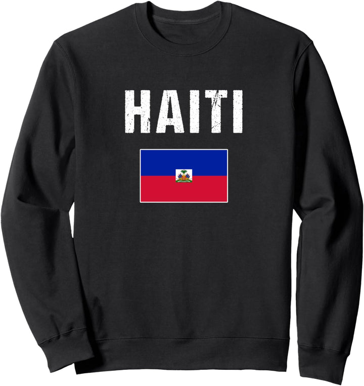 Haiti Sweatshirt Haitianische Geschenk Haiti Flagge Sweatshirt