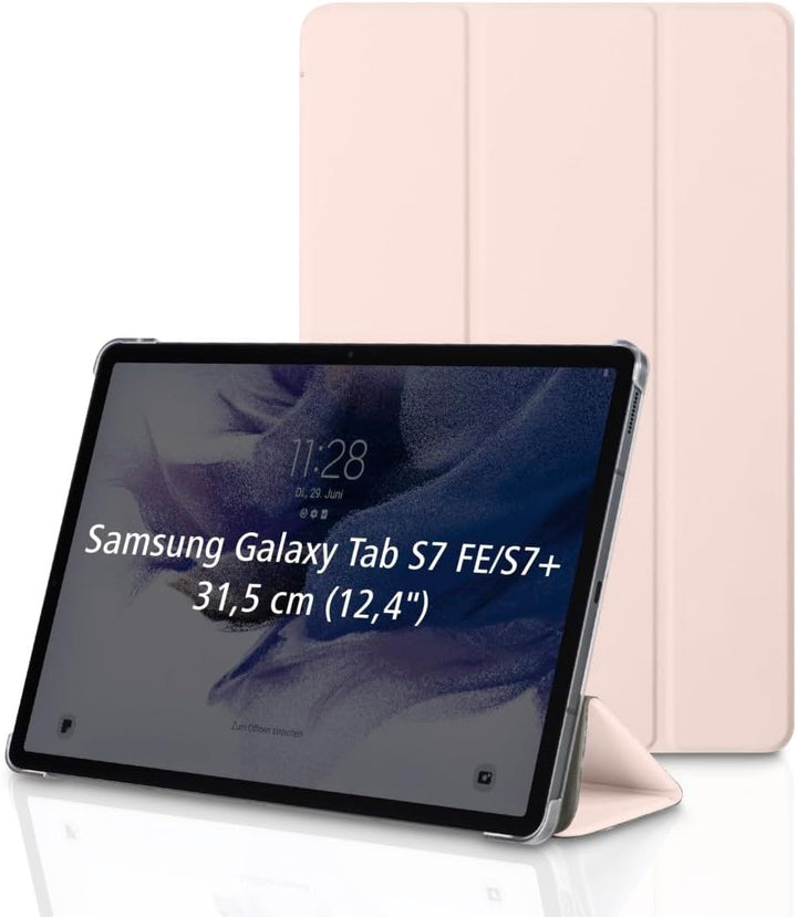 Hama Hülle für Samsung Galaxy Tab S7 FE/S7+/S8+ 31,5 cm 12,4 Zoll (aufklappbares Case für Samsung Ta
