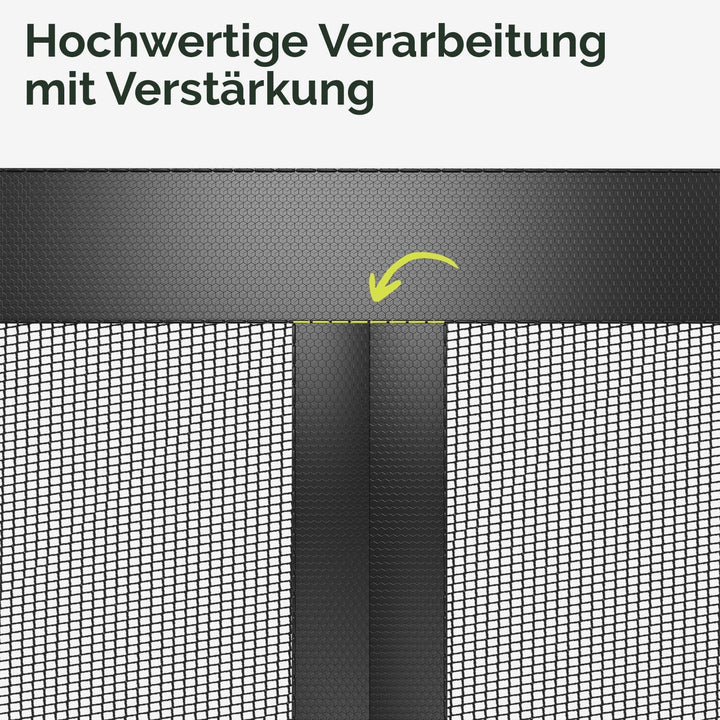 Nematek - Fliegengitter Tür 120x240 cm - hochwertige Fliegengitter Balkontür ohne Bohren - Tür Flieg