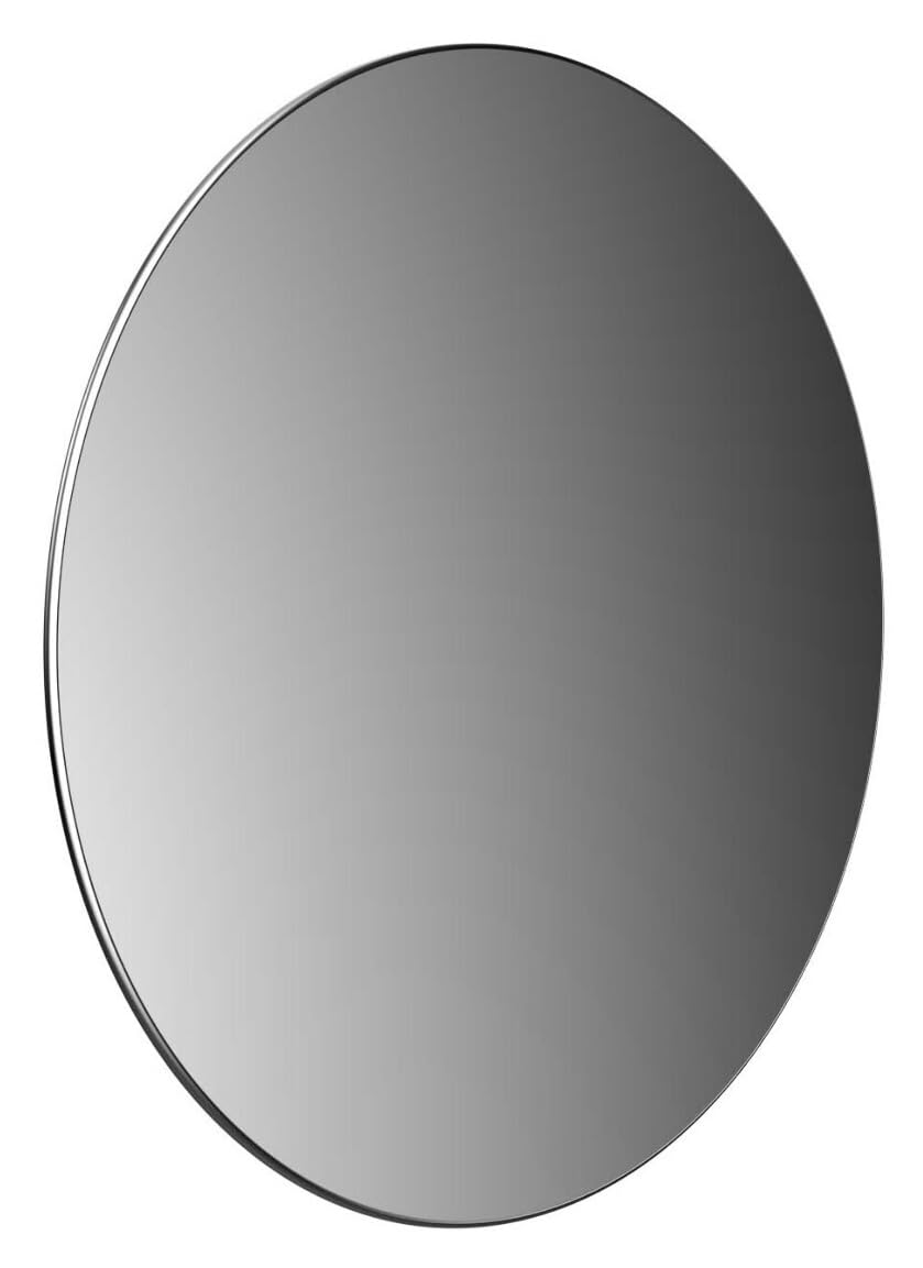 EMCO Pure Klebespiegel Rund (Ø 153 mm) 5-fach Vergrösserung fürs Badezimmer in Chrom - Spiegel, Mass