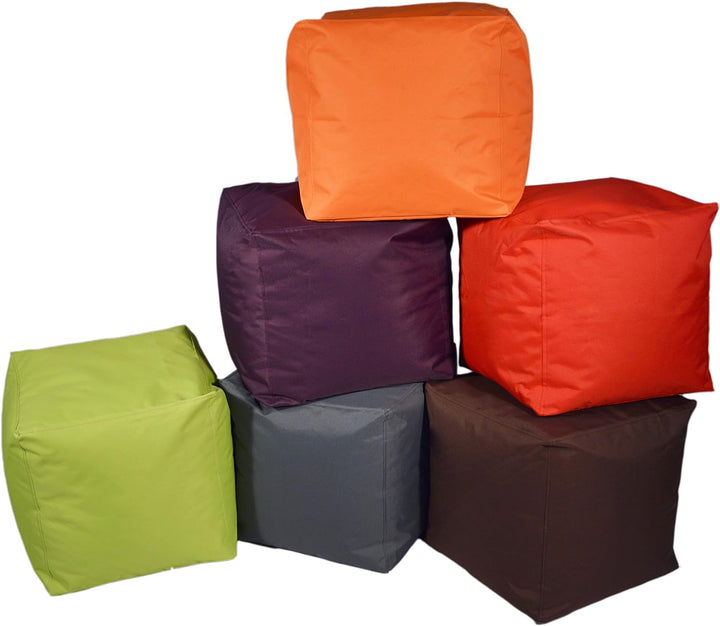 Kinzler S-10117/43 Sitzwürfel, ca. 40x40x40 cm, Outdoor &amp; Indoor, Sitzsack in vielen verschiedenen F