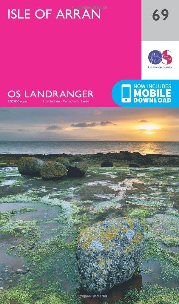 Isle of Arran (OS Landranger Map, Band 69), Karte