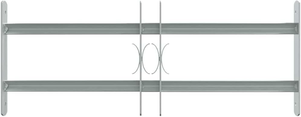vidaXL Fenstergitter 500-650 mm Ausziehbar Sicherheitsgitter Einbruchschutz