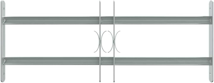vidaXL Fenstergitter 500-650 mm Ausziehbar Sicherheitsgitter Einbruchschutz