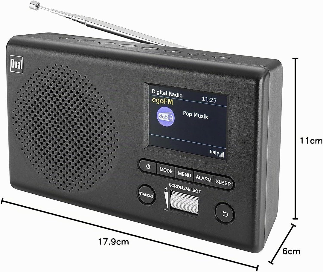 Dual 76074 MCR 4 - Portables DAB(+)/UKW Radio mit TFT-Farbdisplay