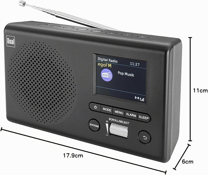Dual 76074 MCR 4 - Portables DAB(+)/UKW Radio mit TFT-Farbdisplay