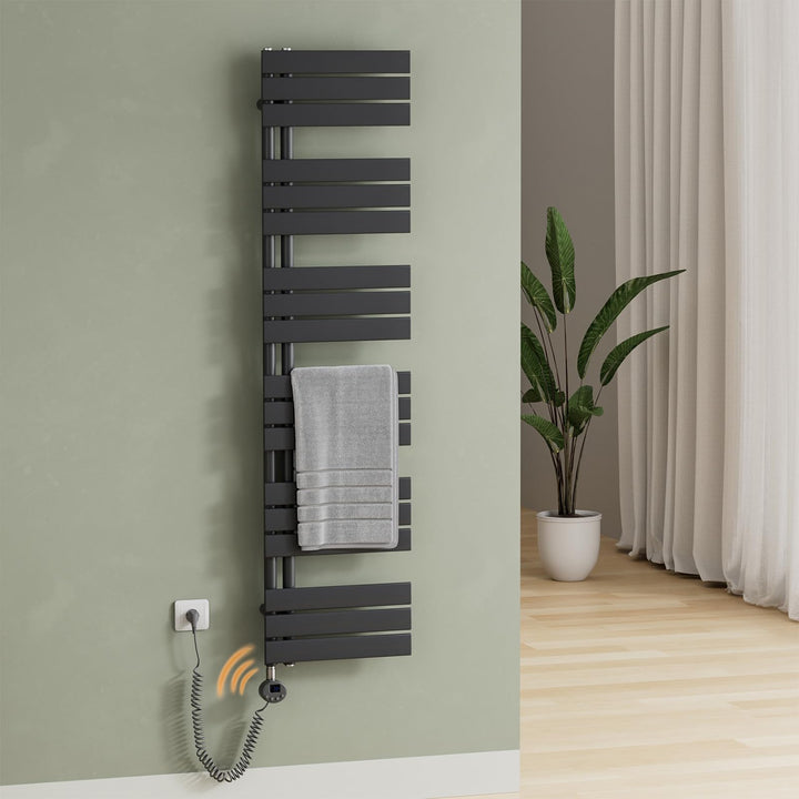 S'AFIELINA Smart WiFi Badheizkörper elektrisch 1599×400mm – Elektrischer Handtuchheizkörper mit Ther