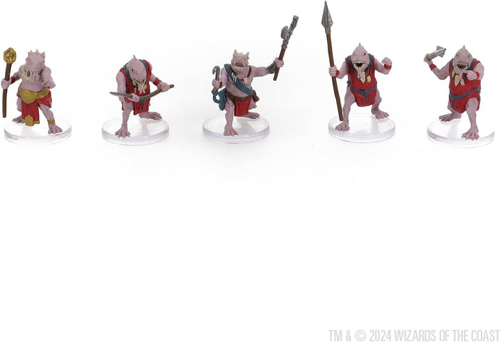 WizKids D&D Icons of The Realms: Kuo-Toa Warband - 5 Stück, Hoch detailliert, pre-printed und bereit