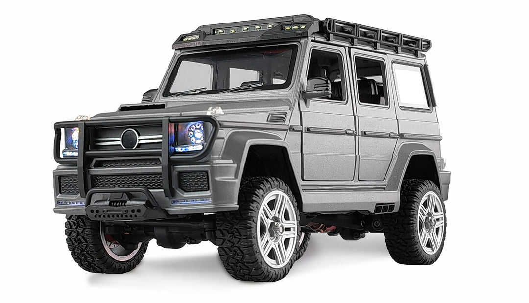 Amewi BRX24 Metall Scale RC Crawler ferngesteuertes Auto 4WD 1:24 RTR anthrazit, Anthrazit