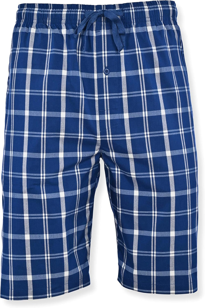 Hanes Herren Gewebte Shorts Leger S Marineblau/Rotes Gingham, S Marineblau/Rotes Gingham