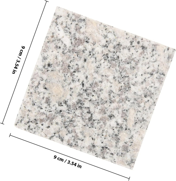 SHINEOFI 2 Stück-Pack Marmormatte aus Granit 9x9cm für Hamster und Chinchillas Kratzfestes und Wärme