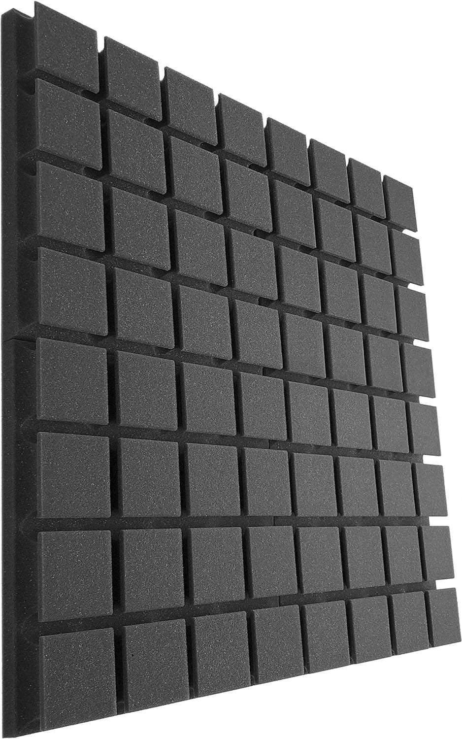AcousPanel Akustikschaumstoff 12 Stücke Schaumstoffplatten 30x30x5cm Anthrazitgrau.