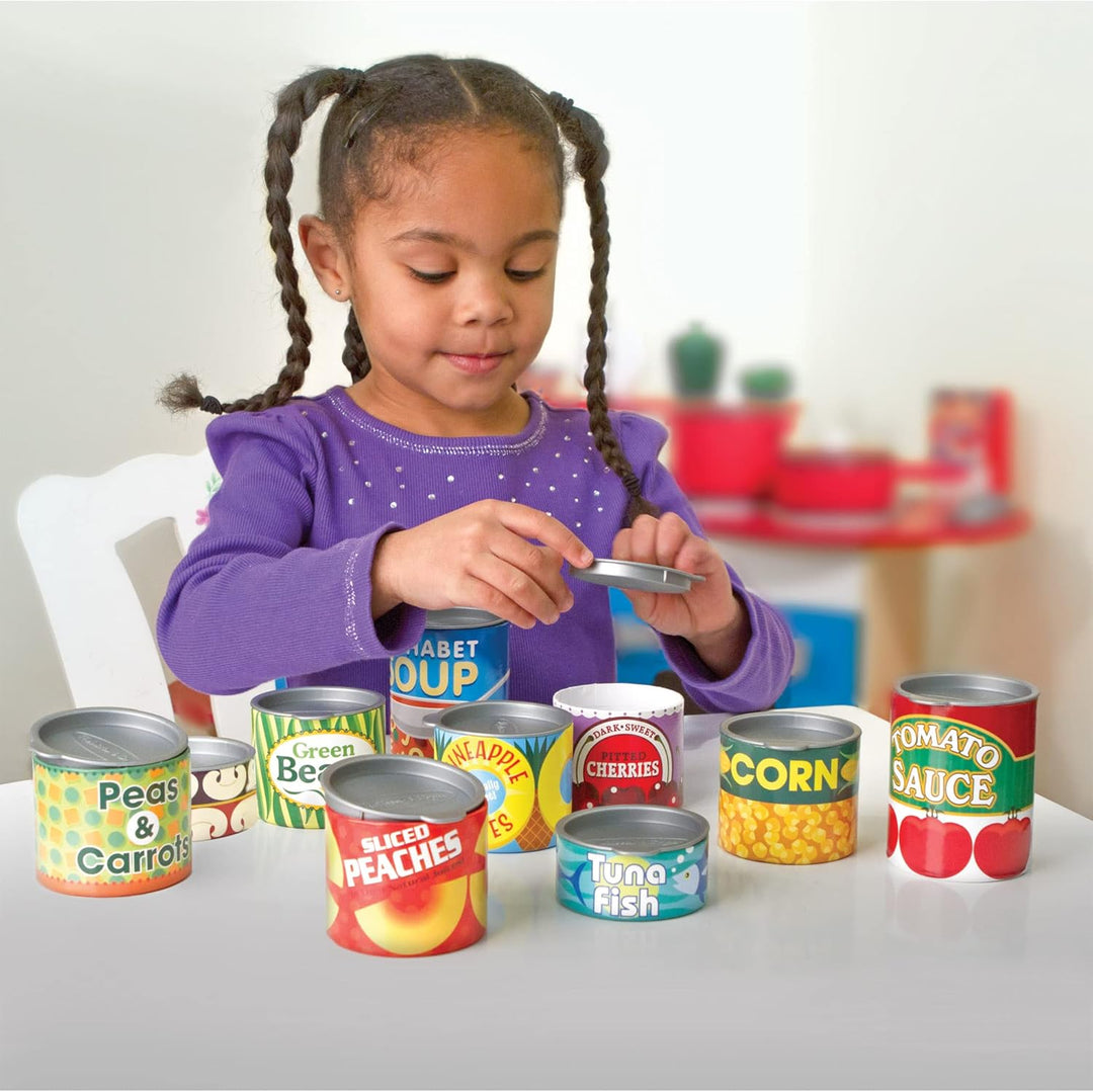 Melissa & Doug 14088 Kaufladenspielzeug — Konservendosen (Packung mit 2) 3+ (Packung mit 2) Canned F
