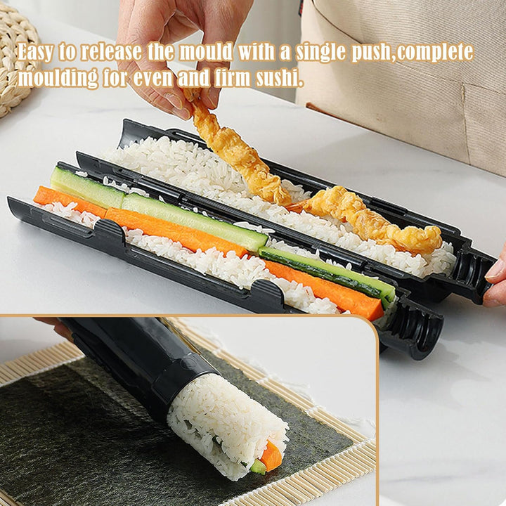 4 Stück Sushi Maker, Sushi Set zum Selber Machen, Sushi Maker Kit Tragbarer, DIY Sushi Set zum Selbe