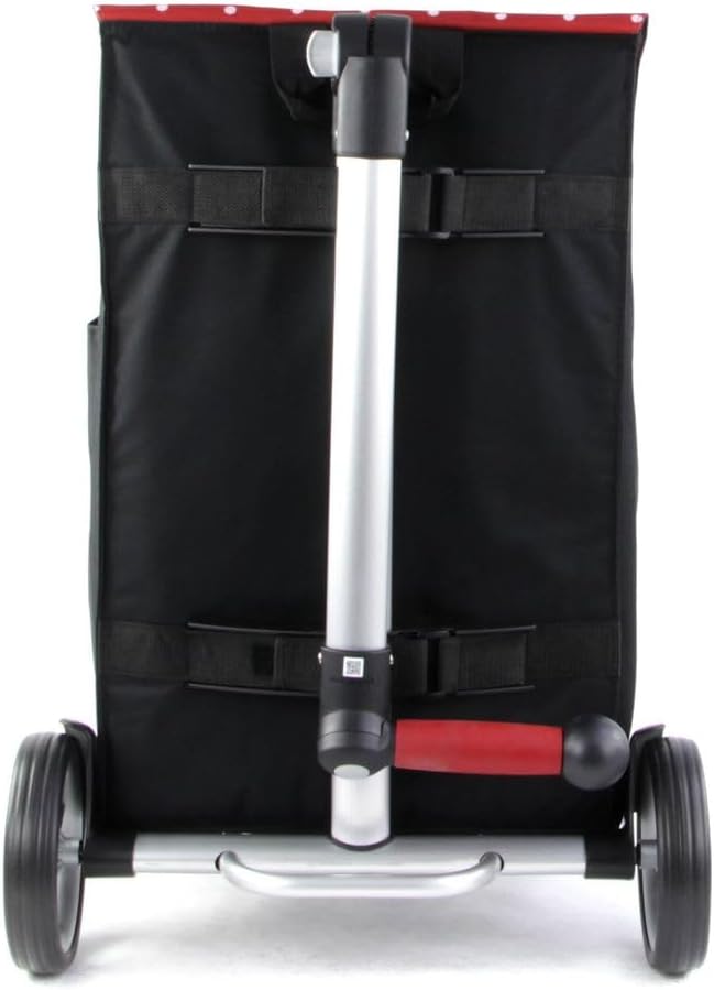 Andersen Shopper Unus Fun Alu mit Rad Ø 17cm und 45 Liter Tasche Malit mit Kühlfach rot