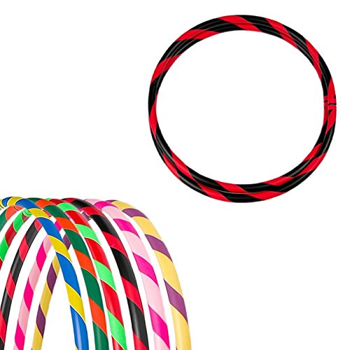 Hula-Hoop-Reifen, faltbar, Ø 90/95/100 cm Schwarz-Rot Ø95cm, Schwarz-Rot Ø95cm