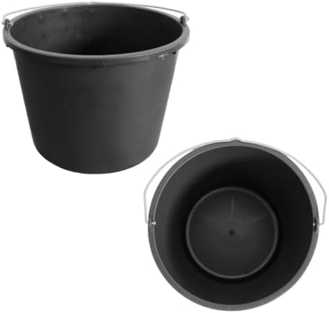 ViD® 5 Stück Mörteleimer/Betoneimer 20 Liter | Ø37 x 28 cm | Putzeimer/Zementeimer/Baueimer 20 Liter