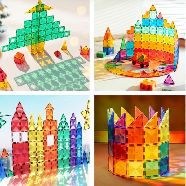 Mideer Bunte Magnetfliesen (Magnetic Tiles) 100 Stück 3+