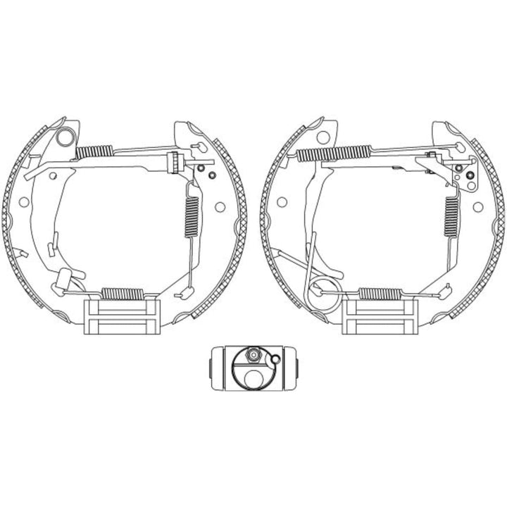 HELLA PAGID 8DB 355 004-521 Bremsbackensatz - R0890 - für u.a. MERCEDES-BENZ
