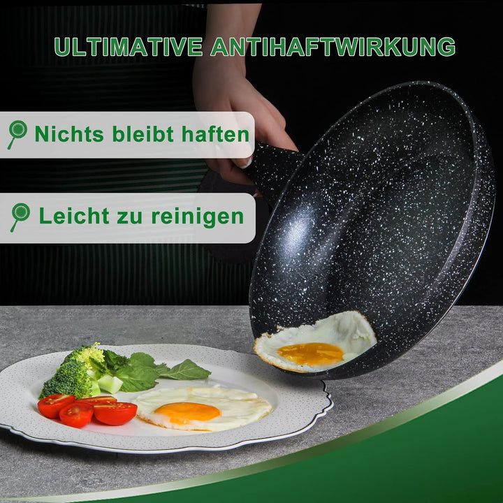 Scheffler Pfannenset, Pfanne 20/24/28 cm,Bratpfanne,Pfannen,beschichtete Pfanne,Pfanne Induktion mit