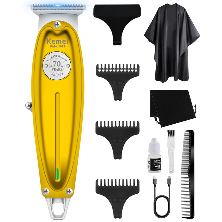 KEMEI Professionelle Haarschneidemaschine für Männer Zero Gap Trimmer Elektrisch Kabellos Bart/Haars