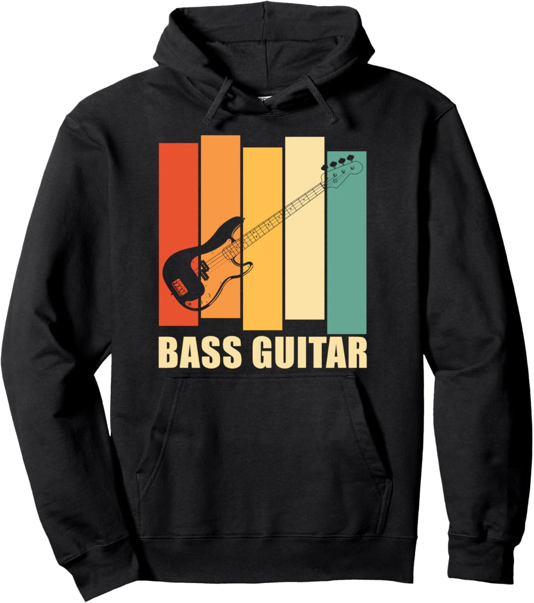 Retro Bassgitarre Bass Gitarre - Vintage Basser Bassist Pullover Hoodie