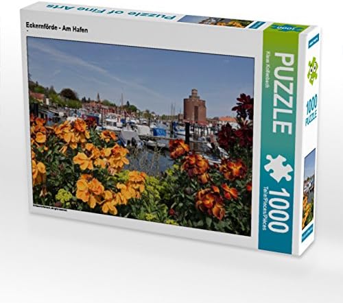 CALVENDO Puzzle Eckernförde - Am Hafen 1000 Teile Lege-Grösse 64 x 48 cm Foto-Puzzle Bild von Klaus