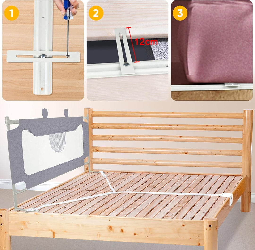 Eldzenith Rausfallschutz Bett, Schlafen Sie beruhigt & Sorgt für einen sicheren Schlaf Ihres Kindes,