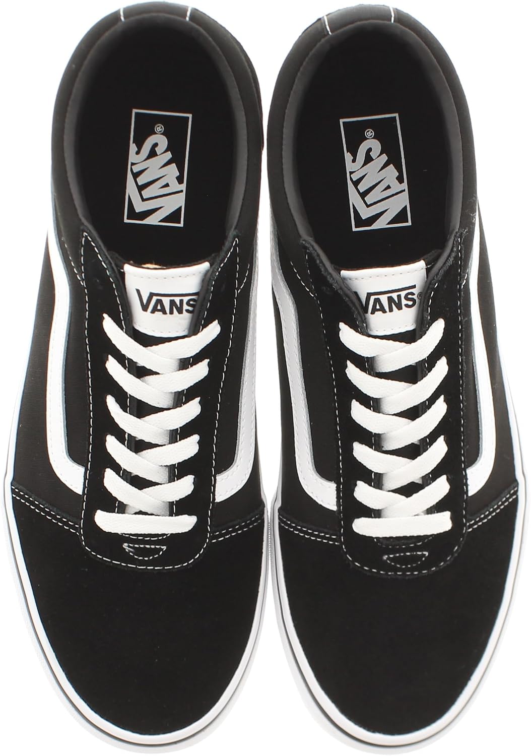 Vans Ward Herrenschuhe Schnürschuhe Rot Freizeit 40.5 EU Black And White, 40.5 EU Black And White