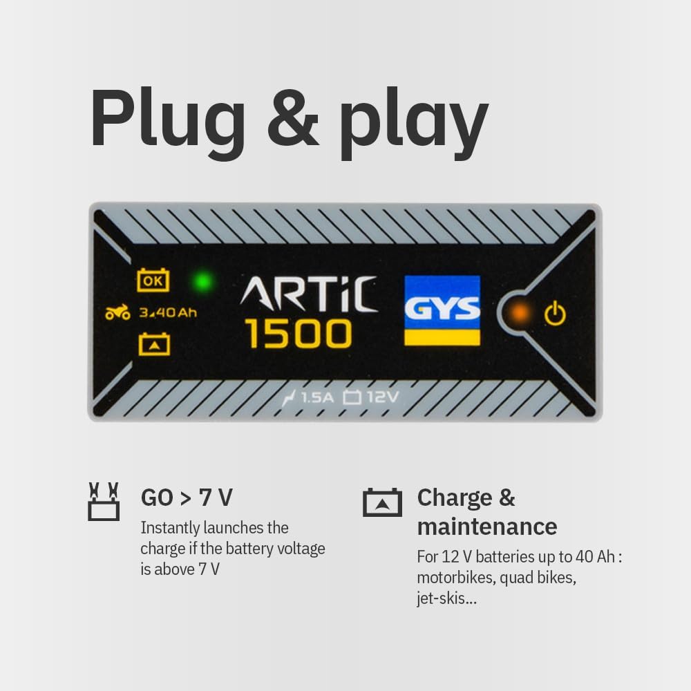 GYS Ladegerät Batterieladegeräte 12 V Artic 1500