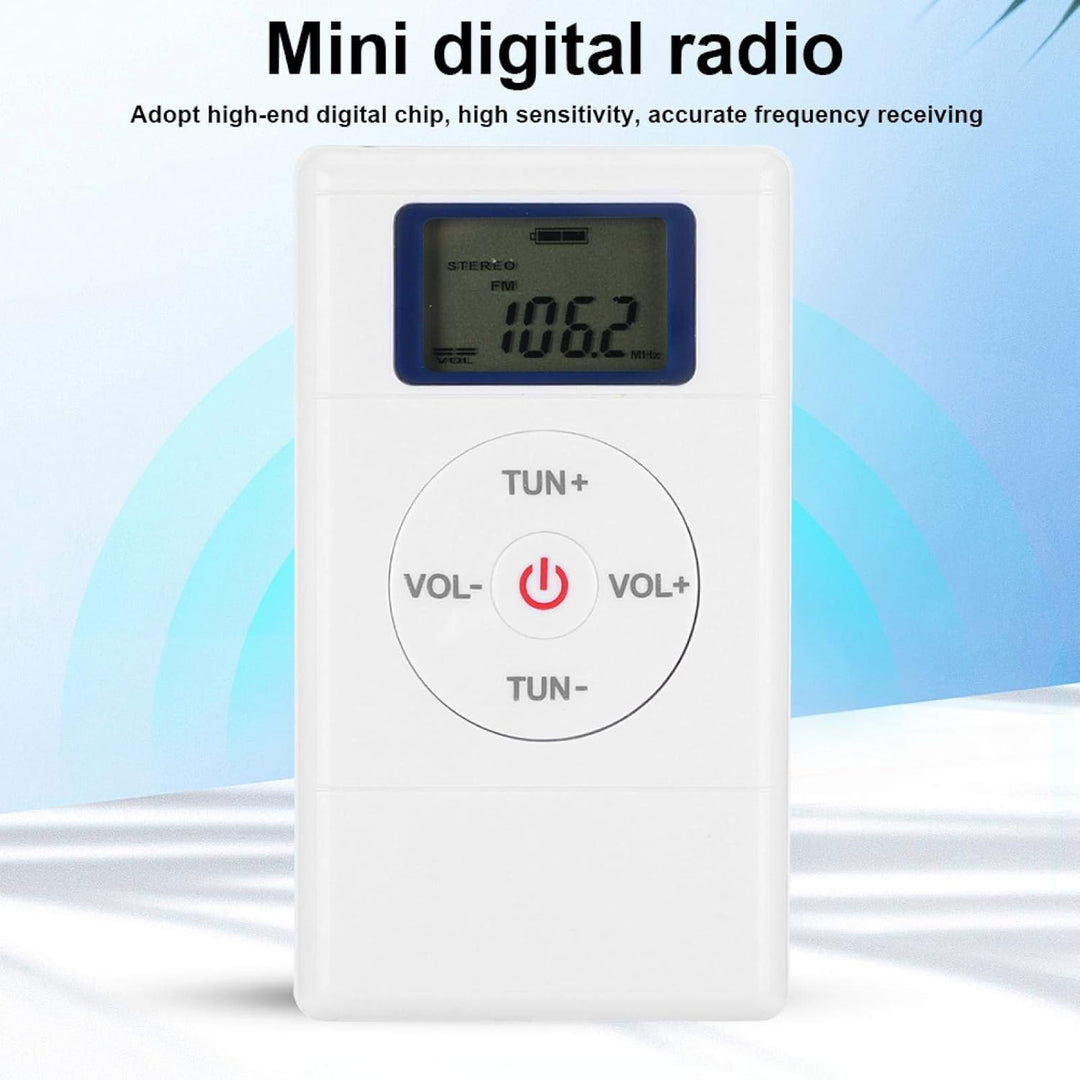 ASHATA Batteriebetriebenes tragbares Taschenradio, Digital Tuning FM Radio Hochempfindlicher tragbar