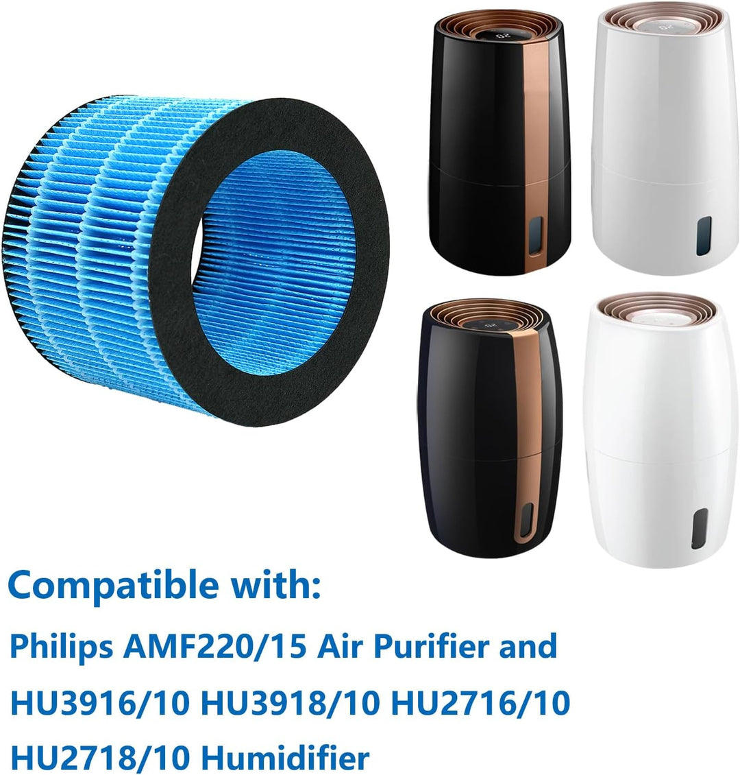 AMF220 Ersatzfilter für Philips Luftreiniger AMF220/15 und Luftbefeuchter HU3916 HU3916/10 HU3918 HU