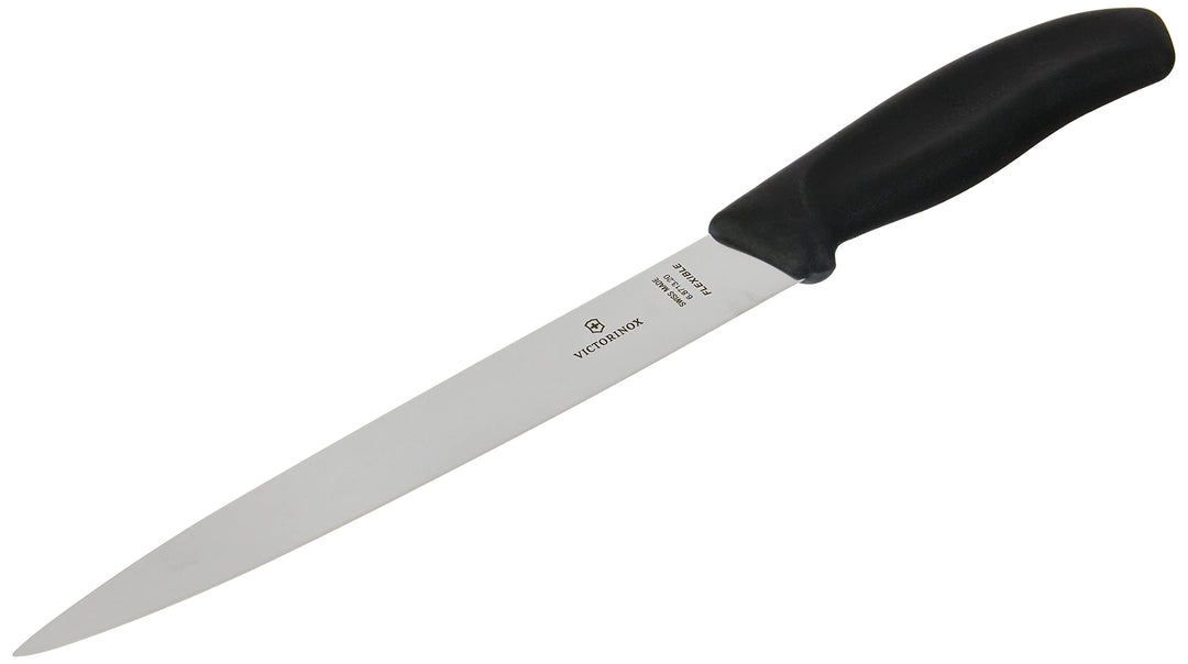 Victorinox, Swiss Classic, Profi Filetiermesser, Extra Scharfe Klinge, gerader Schliff, 20 cm, Robus