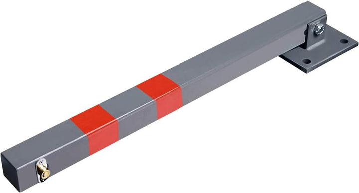 Jopassy 4* Parkpfosten Absperrpfosten mit 3 Schlüssel, Stahl klappbar Parkplatzsperre Parkplatzsperr