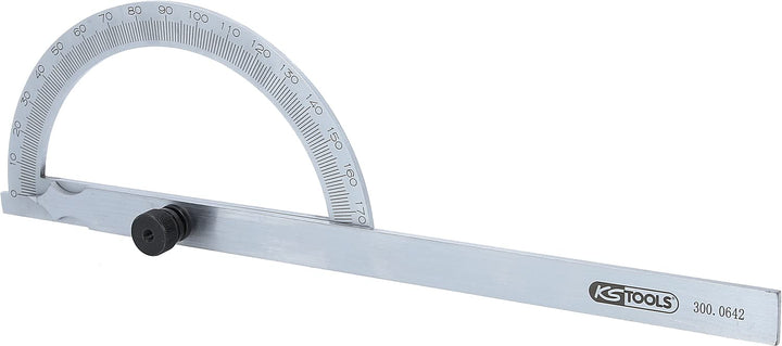 KS Tools 300.0642 Winkelgradmesser mit offenen Bogen, 200mm 200 mm, 200 mm