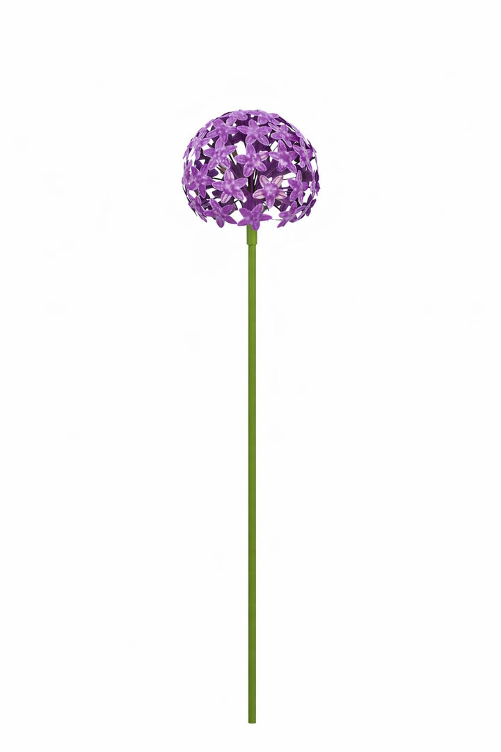 Allium Stick ArtFerro Purple – Metall-Gartenstecker lila, 16,2 × 16,2 × 111,2 cm – Wetterfeste Garte