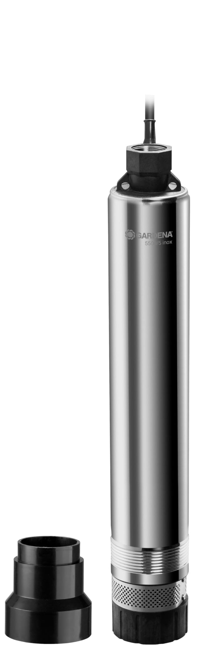 Gardena Premium Tiefbrunnenpumpe 5500/5 inox: Brunnenpumpe mit 5500l/h Fördermenge, aus rostfreiem E