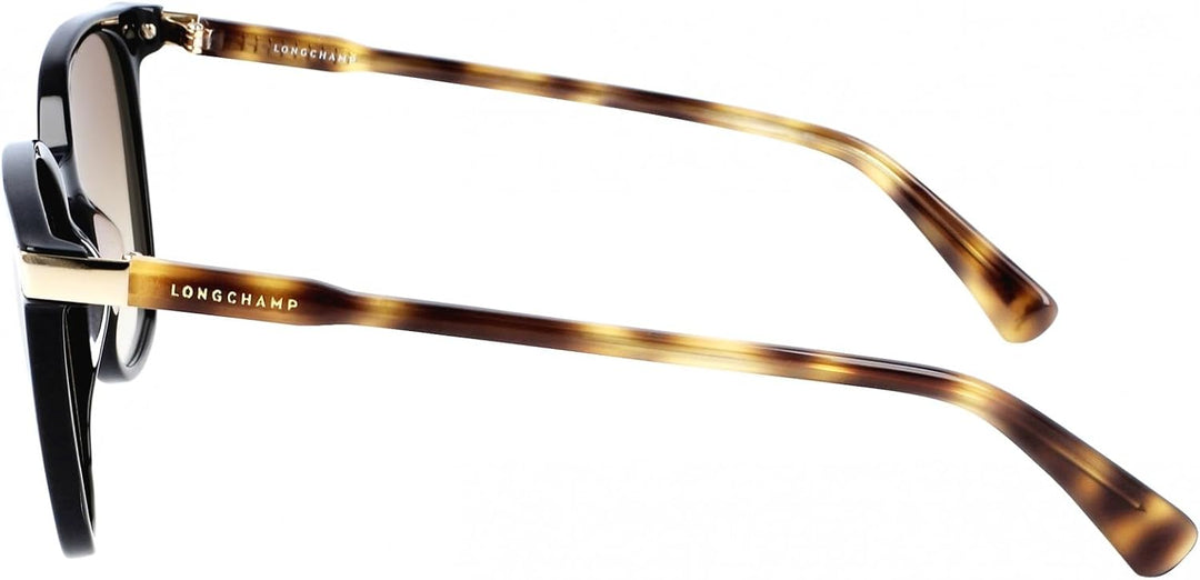 LONGCHAMP Damen LO612S Sonnenbrille, BLACK/HAVANA, 54