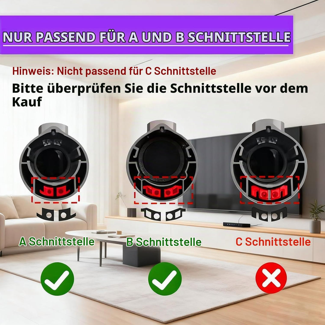 Bürste kompatibel für Dyson V6 DC58 DC59 DC62 DC72 DC74 SV04 SV06 Staubsauger Ersatzteile, Direktant