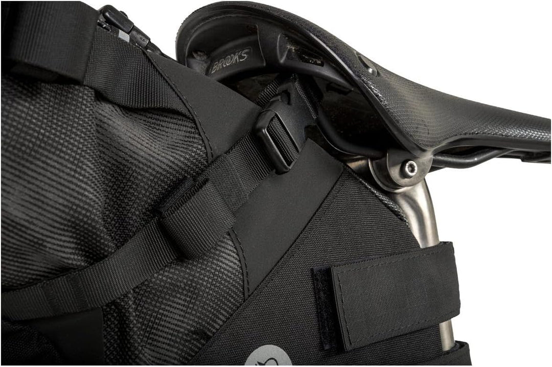 AGU Seat-Pack Satteltasche Fahrrad, 10L Fahrradtasche Sattel für Bikepacking, Wasserabweisend, Refle