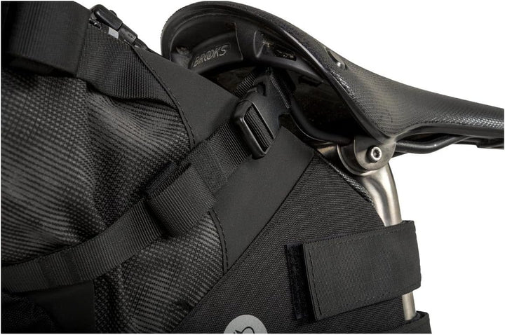 AGU Seat-Pack Satteltasche Fahrrad, 10L Fahrradtasche Sattel für Bikepacking, Wasserabweisend, Refle