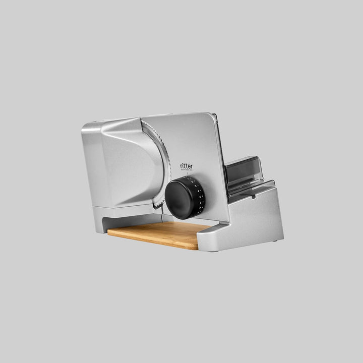 ritter varido 5 Elektrischer Allesschneider & Brotschneidemaschine aus Metall mit ECO-Motor, Made in